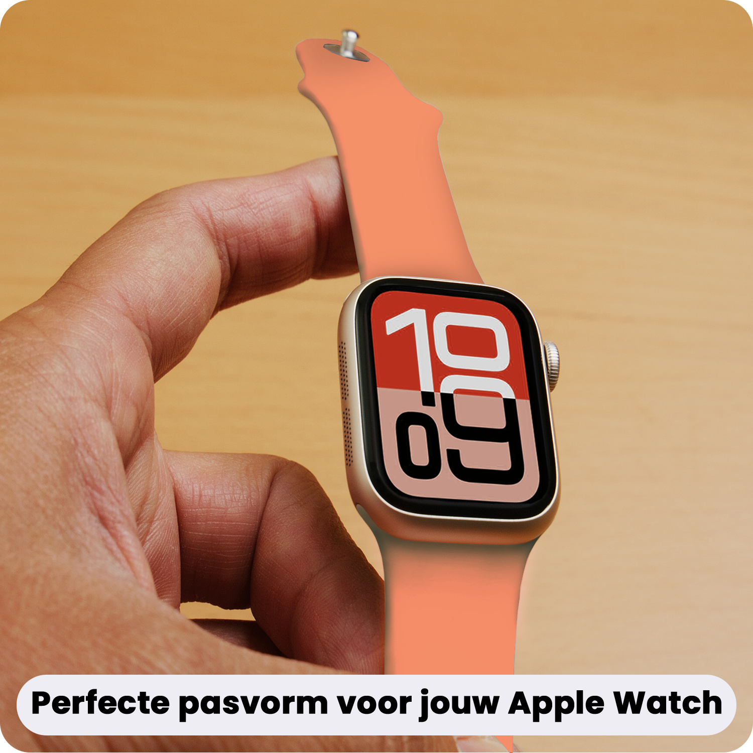 NoXx NoXx Apple Watch Bandje Siliconen Verstelbaar (38/40/41 mm) - Calendula
