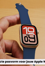 NoXx NoXx Apple Watch Bandje Siliconen Verstelbaar (38/40/41 mm) - Donkerblauw