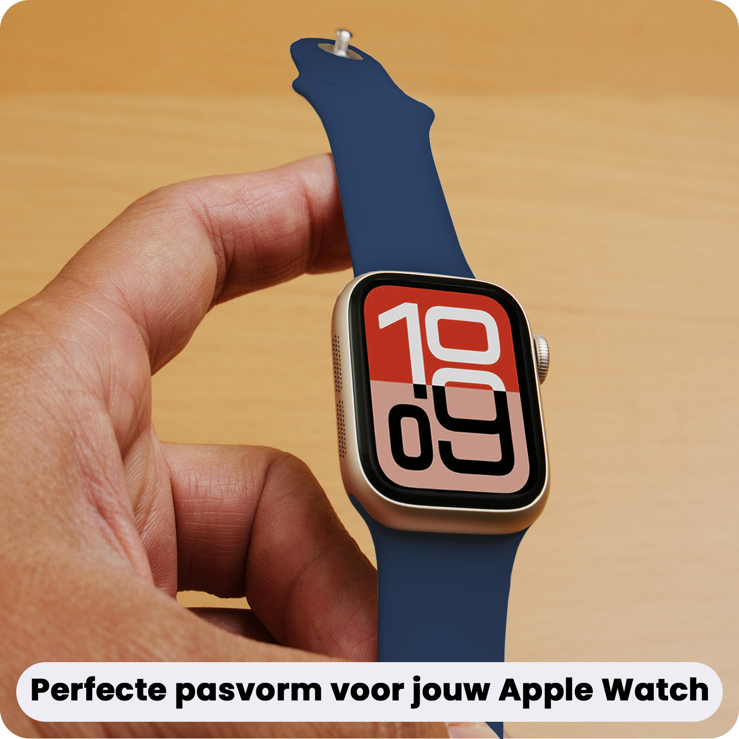 NoXx NoXx Apple Watch Bandje Siliconen Verstelbaar (38/40/41 mm) - Donkerblauw