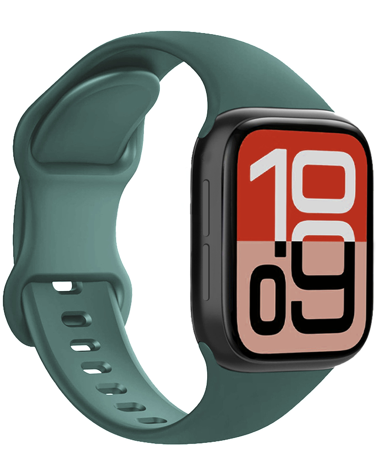 NoXx NoXx Apple Watch Bandje Siliconen Verstelbaar (38/40/41 mm) - Donkergroen