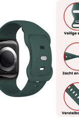 NoXx NoXx Apple Watch Bandje Siliconen Verstelbaar (38/40/41 mm) - Donkergroen