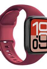 NoXx NoXx Apple Watch Bandje Siliconen Verstelbaar (38/40/41 mm) - Donker Rood