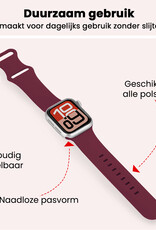 NoXx NoXx Apple Watch Bandje Siliconen Verstelbaar (38/40/41 mm) - Donker Rood