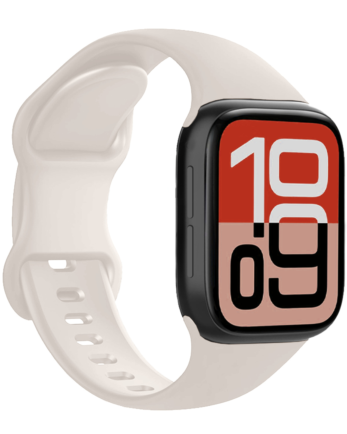 NoXx NoXx Apple Watch Bandje Siliconen Verstelbaar (38/40/41 mm) - Ivoor
