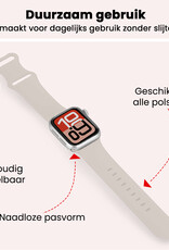 NoXx NoXx Apple Watch Bandje Siliconen Verstelbaar (38/40/41 mm) - Ivoor