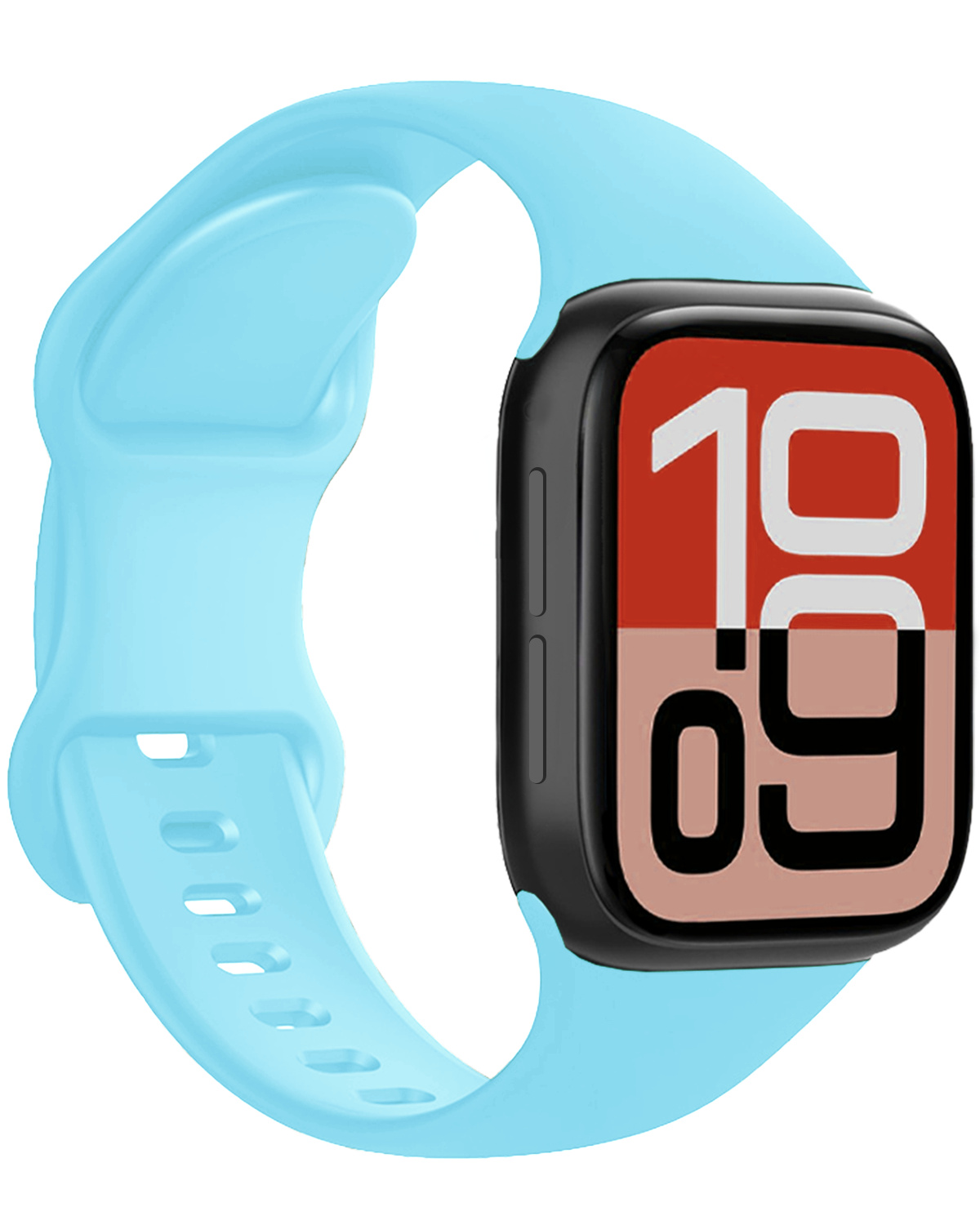 NoXx NoXx Apple Watch Bandje Siliconen Verstelbaar (38/40/41 mm) - Lichtblauw