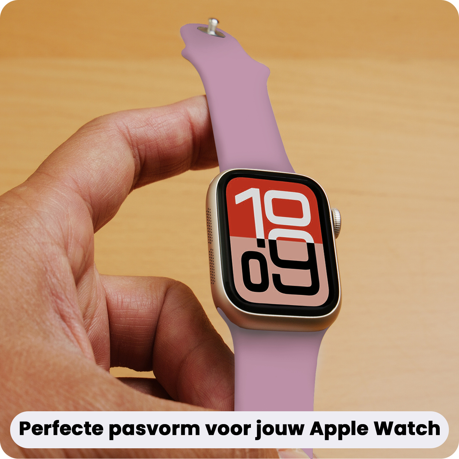 NoXx NoXx Apple Watch Bandje Siliconen Verstelbaar (38/40/41 mm) - Lila