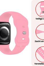 NoXx NoXx Apple Watch Bandje Siliconen Verstelbaar (38/40/41 mm) - Roze