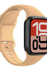 NoXx NoXx Apple Watch Bandje Siliconen Verstelbaar (38/40/41 mm) - Walnoot