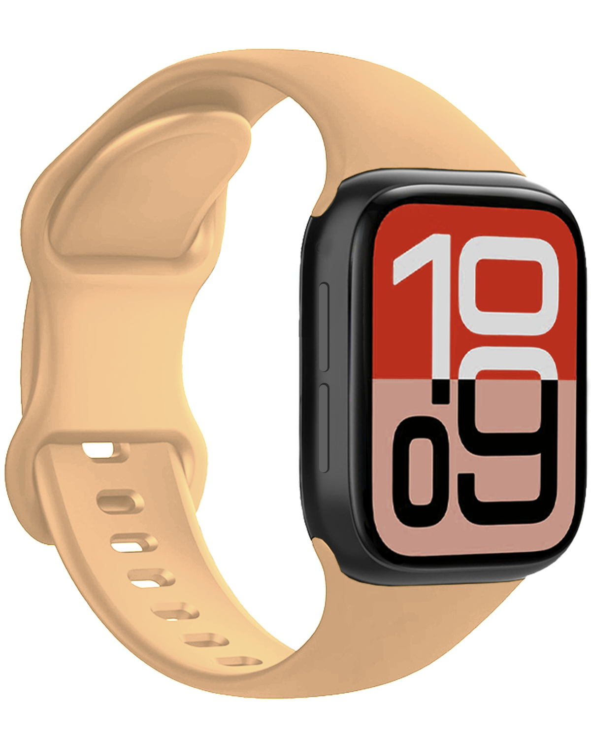 NoXx NoXx Apple Watch Bandje Siliconen Verstelbaar (38/40/41 mm) - Walnoot