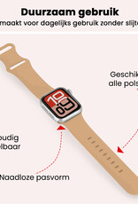NoXx NoXx Apple Watch Bandje Siliconen Verstelbaar (38/40/41 mm) - Walnoot