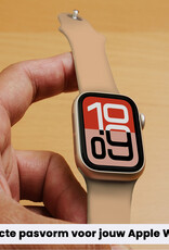 NoXx NoXx Apple Watch Bandje Siliconen Verstelbaar (38/40/41 mm) - Walnoot