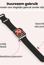 NoXx NoXx Apple Watch Bandje Siliconen Verstelbaar (38/40/41 mm) - Zwart
