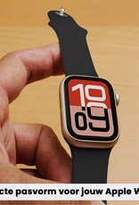 NoXx NoXx Apple Watch Bandje Siliconen Verstelbaar (38/40/41 mm) - Zwart