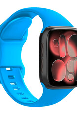 NoXx NoXx Apple Watch Bandje Siliconen Verstelbaar (42/44/45/46 mm) - Blauw