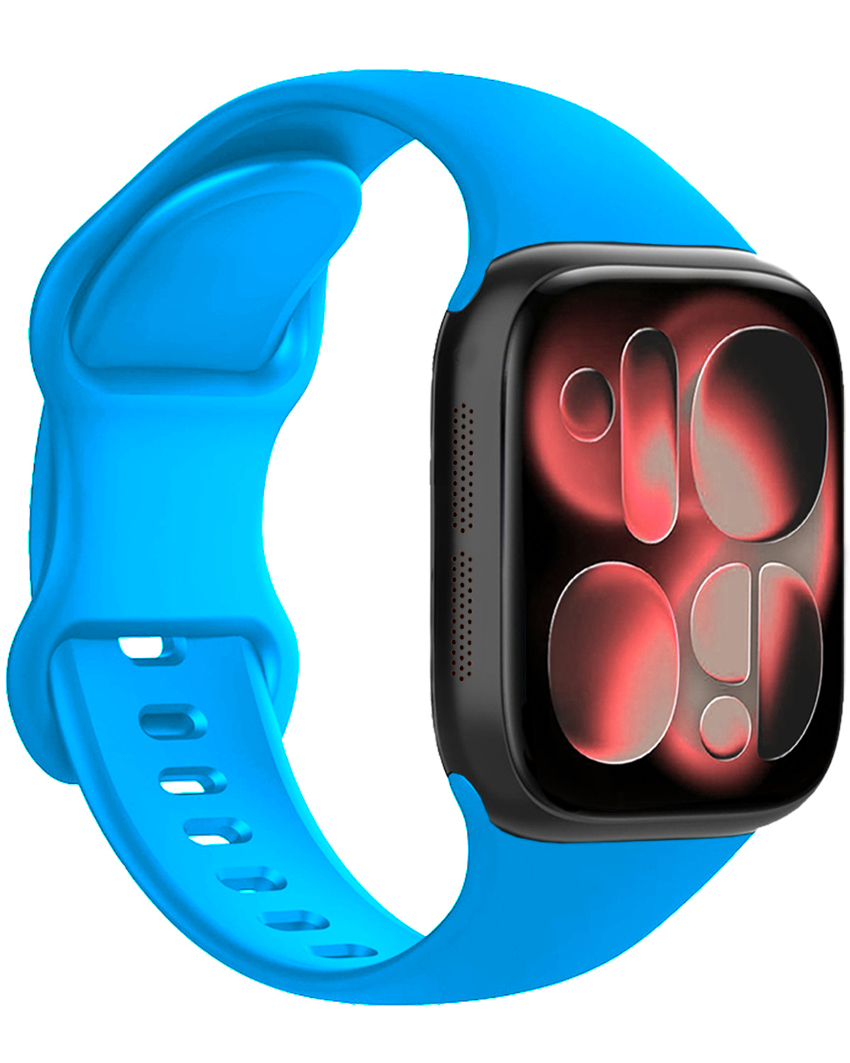 NoXx NoXx Apple Watch Bandje Siliconen Verstelbaar (42/44/45/46 mm) - Blauw