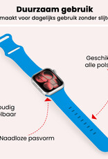 NoXx NoXx Apple Watch Bandje Siliconen Verstelbaar (42/44/45/46 mm) - Blauw