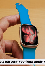 NoXx NoXx Apple Watch Bandje Siliconen Verstelbaar (42/44/45/46 mm) - Blauw