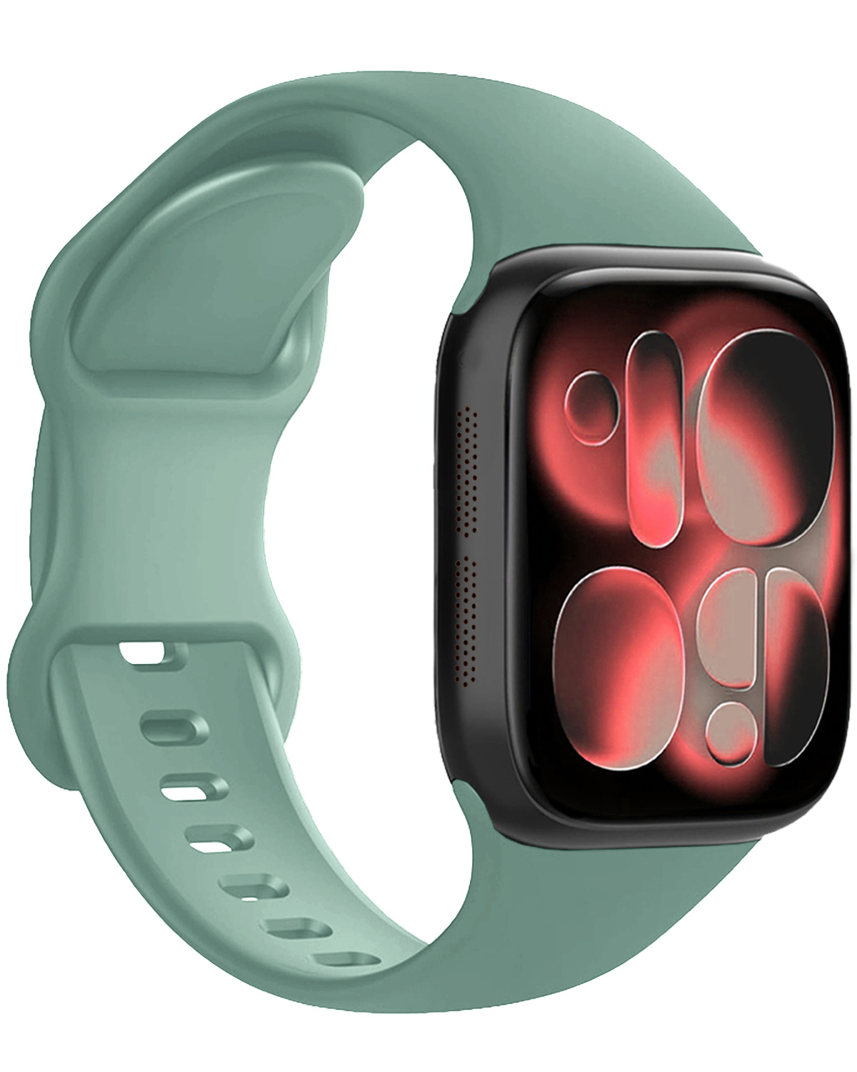 NoXx NoXx Apple Watch Bandje Siliconen Verstelbaar (42/44/45/46 mm) - Cactus