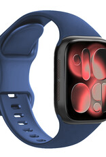 NoXx NoXx Apple Watch Bandje Siliconen Verstelbaar (42/44/45/46 mm) - Donkerblauw