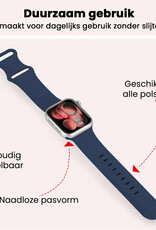 NoXx NoXx Apple Watch Bandje Siliconen Verstelbaar (42/44/45/46 mm) - Donkerblauw