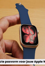 NoXx NoXx Apple Watch Bandje Siliconen Verstelbaar (42/44/45/46 mm) - Donkerblauw