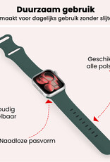 NoXx NoXx Apple Watch Bandje Siliconen Verstelbaar (42/44/45/46 mm) - Donkergroen