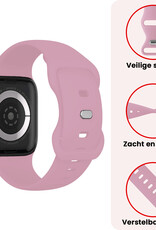 NoXx NoXx Apple Watch Bandje Siliconen Verstelbaar (42/44/45/46 mm) - Lila