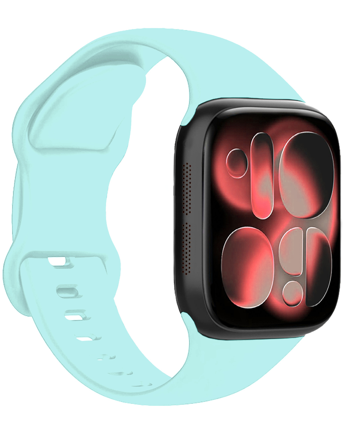 NoXx NoXx Apple Watch Bandje Siliconen Verstelbaar (42/44/45/46 mm) - Oud Roze