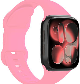 NoXx NoXx Apple Watch Bandje Siliconen Verstelbaar (42/44/45/46 mm) - Roze