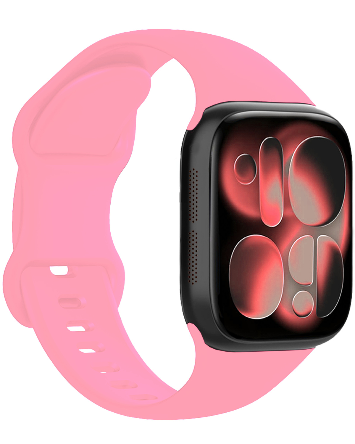 NoXx NoXx Apple Watch Bandje Siliconen Verstelbaar (42/44/45/46 mm) - Roze