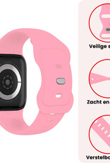 NoXx NoXx Apple Watch Bandje Siliconen Verstelbaar (42/44/45/46 mm) - Roze