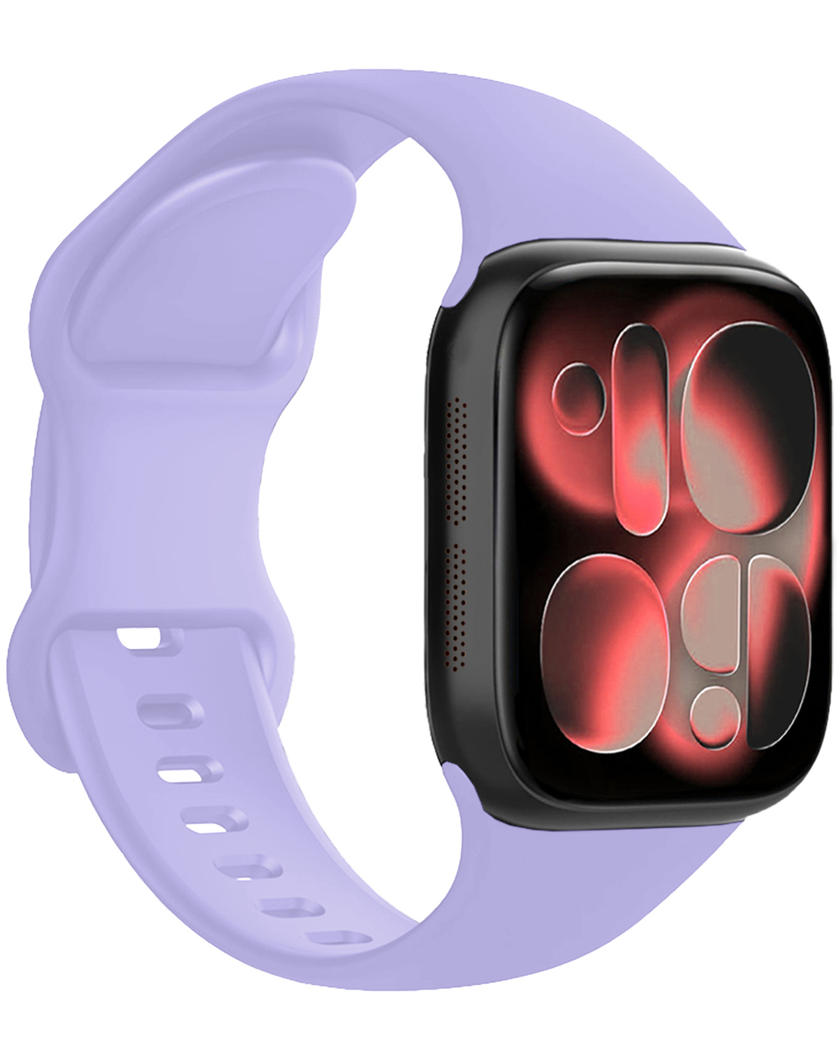 NoXx NoXx Apple Watch Bandje Siliconen Verstelbaar (42/44/45/46 mm) - Violet