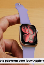 NoXx NoXx Apple Watch Bandje Siliconen Verstelbaar (42/44/45/46 mm) - Violet