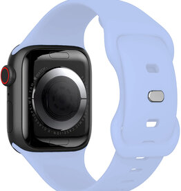 Nomfy Nomfy Apple Watch Bandje Siliconen Verstelbaar (38/40/41 mm) - Baby Blauw