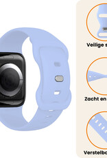 Nomfy Nomfy Apple Watch Bandje Siliconen Verstelbaar (38/40/41 mm) - Baby Blauw