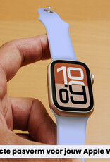 Nomfy Nomfy Apple Watch Bandje Siliconen Verstelbaar (38/40/41 mm) - Baby Blauw
