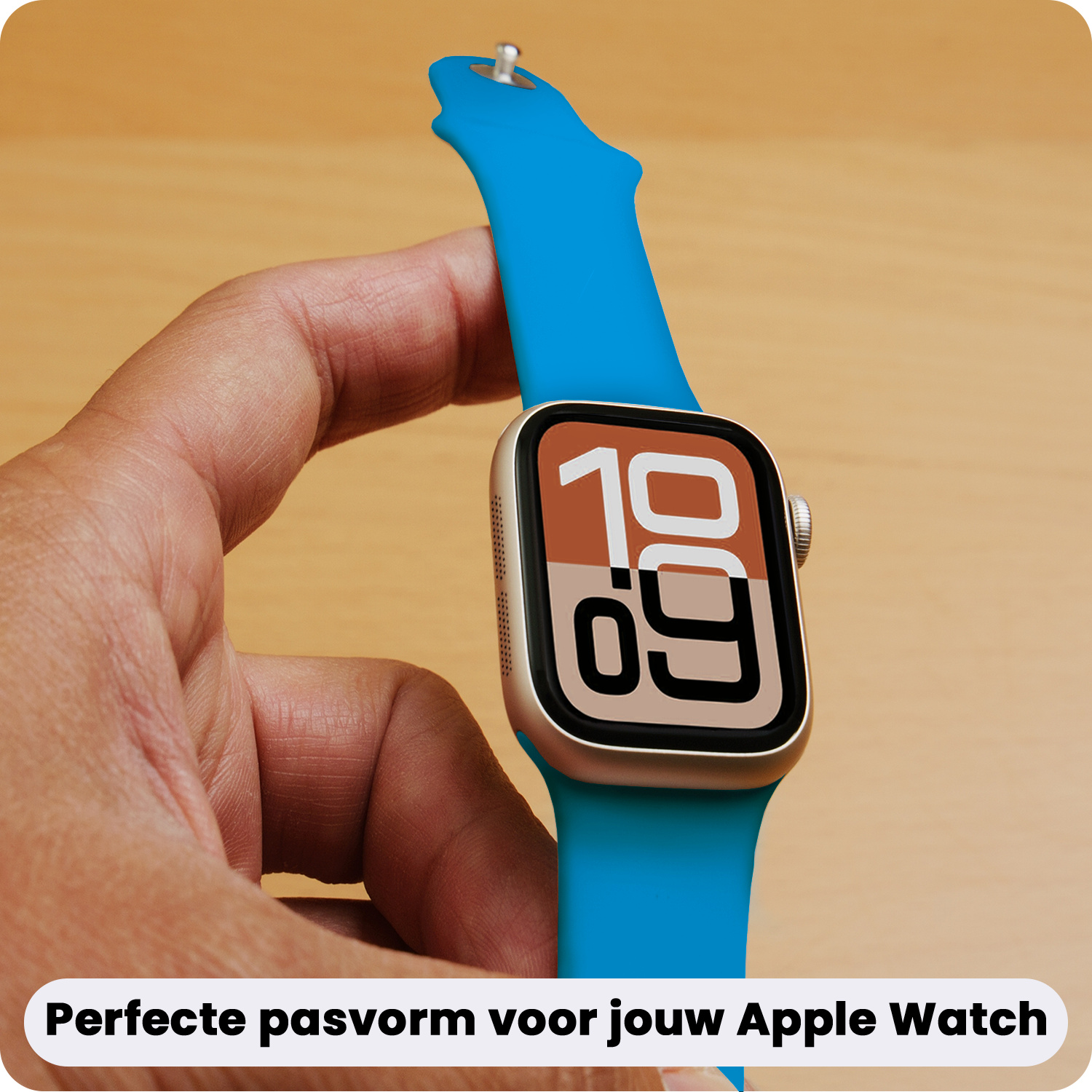 Nomfy Nomfy Apple Watch Bandje Siliconen Verstelbaar (38/40/41 mm) - Blauw
