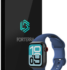Forterra Forterra Apple Watch Bandje Siliconen Verstelbaar (38/40/41 mm) - Donkerblauw
