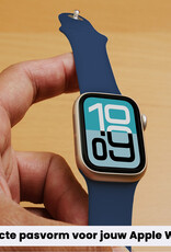 Forterra Forterra Apple Watch Bandje Siliconen Verstelbaar (38/40/41 mm) - Donkerblauw