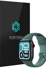 Forterra Forterra Apple Watch Bandje Siliconen Verstelbaar (38/40/41 mm) - Donkergroen