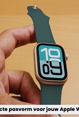 Forterra Forterra Apple Watch Bandje Siliconen Verstelbaar (38/40/41 mm) - Donkergroen