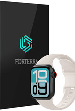 Forterra Forterra Apple Watch Bandje Siliconen Verstelbaar (38/40/41 mm) - Ivoor