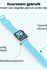 Forterra Forterra Apple Watch Bandje Siliconen Verstelbaar (38/40/41 mm) - Lichtblauw