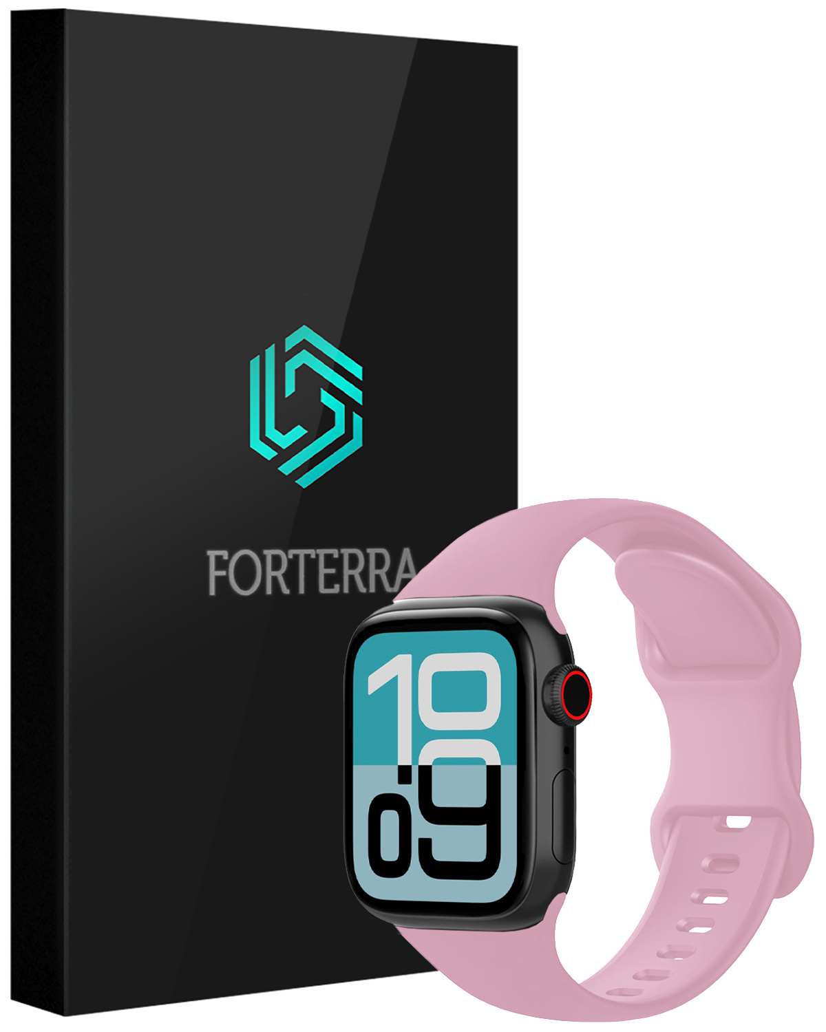 Forterra Forterra Apple Watch Bandje Siliconen Verstelbaar (38/40/41 mm) - Lila