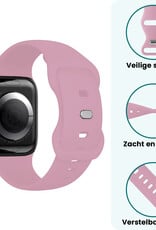 Forterra Forterra Apple Watch Bandje Siliconen Verstelbaar (38/40/41 mm) - Lila