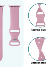 Forterra Forterra Apple Watch Bandje Siliconen Verstelbaar (38/40/41 mm) - Lila