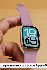 Forterra Forterra Apple Watch Bandje Siliconen Verstelbaar (38/40/41 mm) - Lila