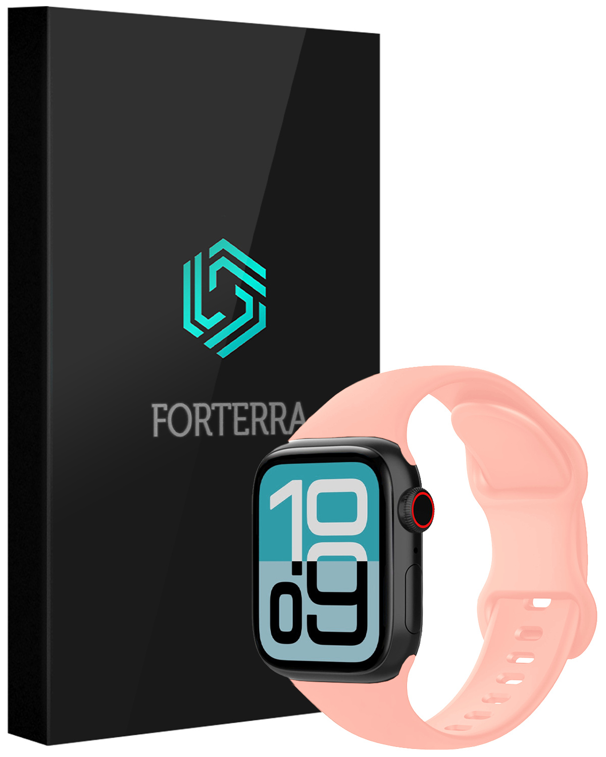 Forterra Forterra Apple Watch Bandje Siliconen Verstelbaar (38/40/41 mm) - Mint