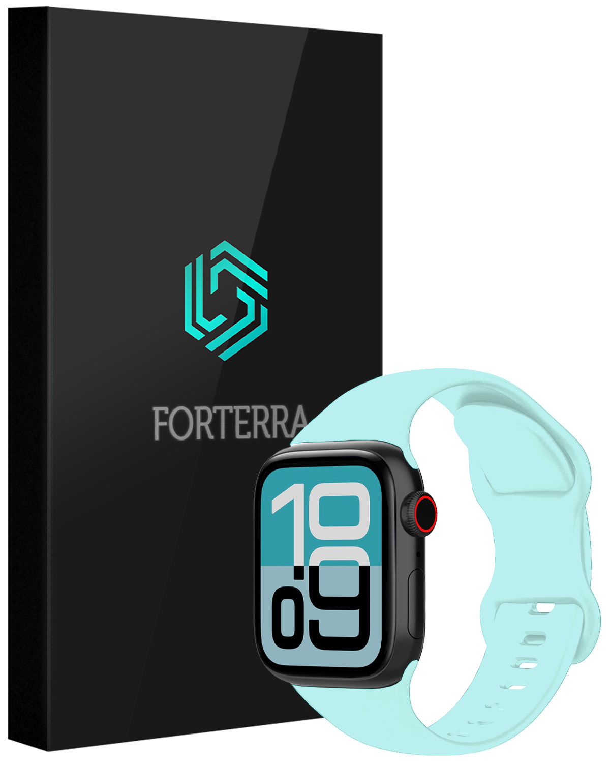 Forterra Forterra Apple Watch Bandje Siliconen Verstelbaar (38/40/41 mm) - Oud Roze